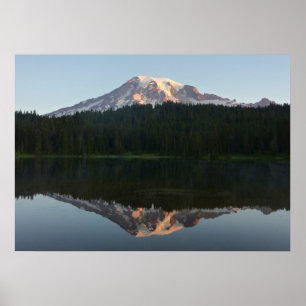 Poster Monte Rainier Refletiu Sunrise I