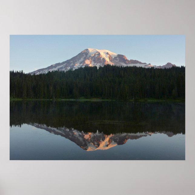 Poster Monte Rainier Refletiu Sunrise I (Frente)