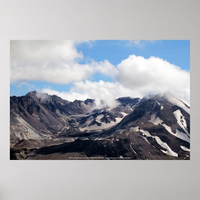 Pôster Monte Rua Helens lava domo 2 (Frente)