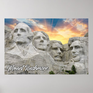 Poster Monte Rushmore, Keystone, Dakota do Sul
