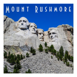 Pôster Monte Rushmore - Poster brilhante