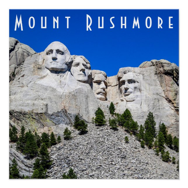 Pôster Monte Rushmore - Poster brilhante (Frente)