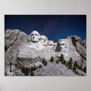 Poster Monte Rushmore Timetrse Sky
