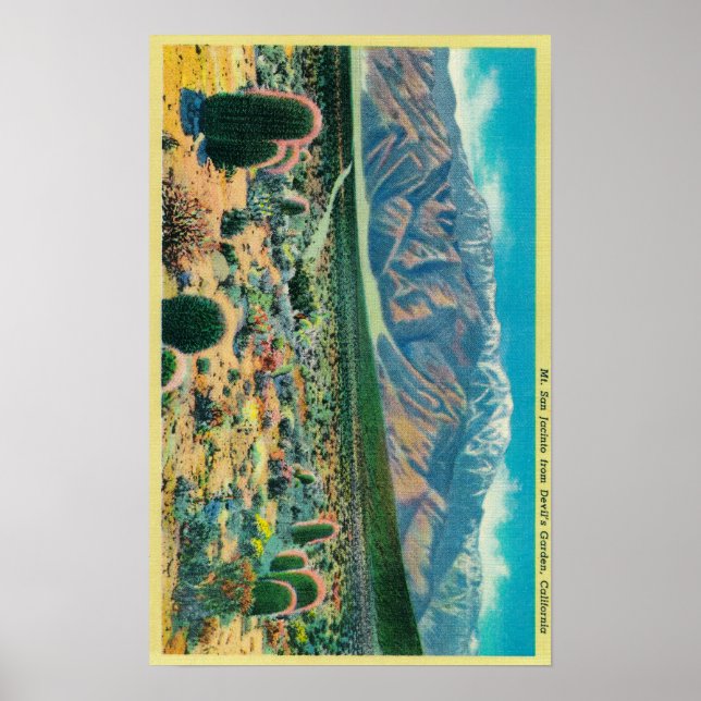 Pôster Monte San Jacinto, do Jardim do Diabo (Frente)