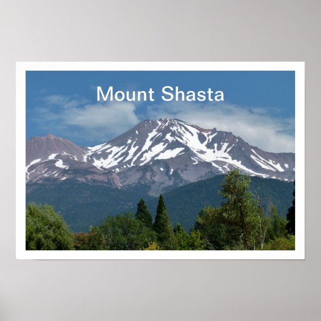 Pôster Monte Shasta California (Frente)