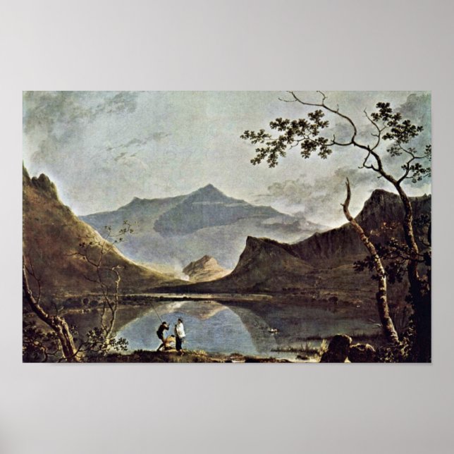 Poster Monte Snowdon De Llyn Nantlle Vista Por Wilson Ric (Frente)
