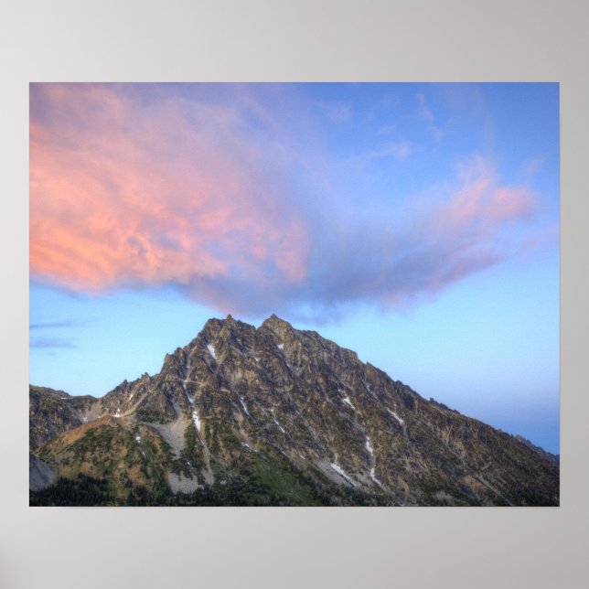 Pôster Monte Stuart, ao pôr do sol (Frente)