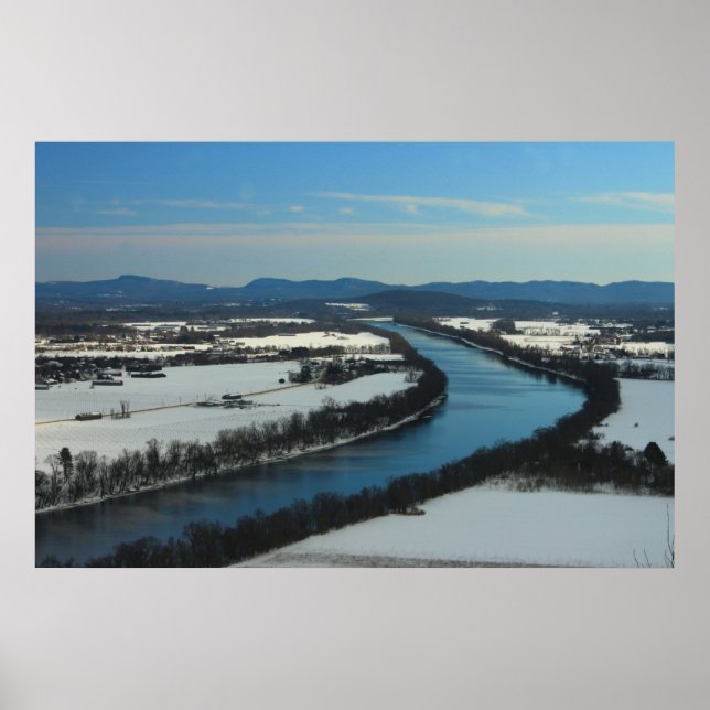 Pôster Monte Sugarloaf Connecticut River View (Frente)