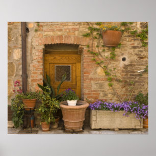 Poster Montefollonico, Val d'Orcia, província de Siena, 