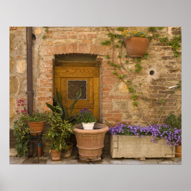 Poster Montefollonico, Val d'Orcia, província de Siena, 2 (Frente)