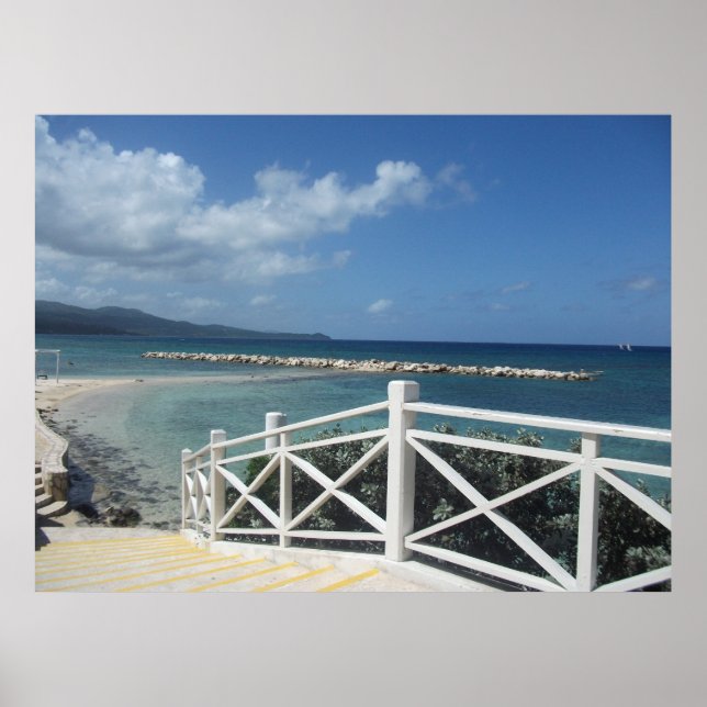 Poster Montego Bay Beach, Jamaica (Frente)