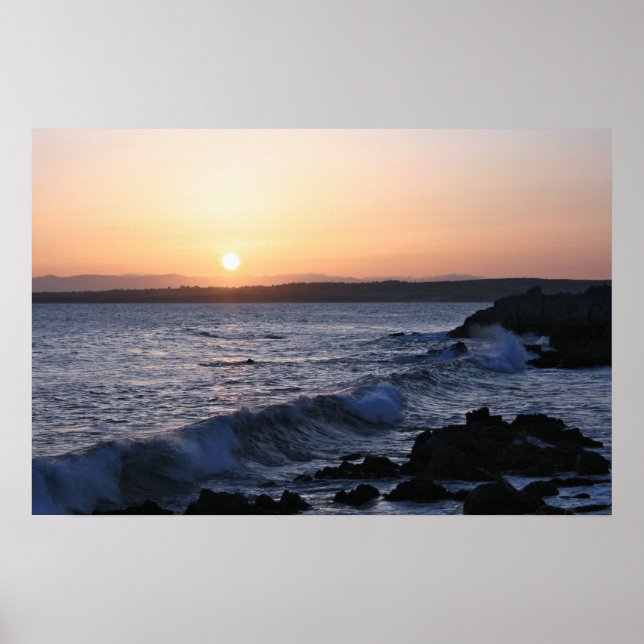 Poster Monterey Bay, Seascape Sunrise Foto (3 de 5) (Frente)