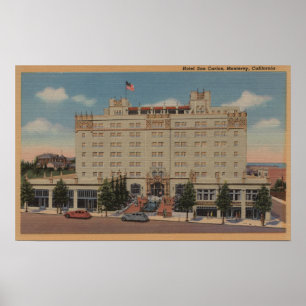 Pôster Monterey, CA - opinião de San Carlos do hotel