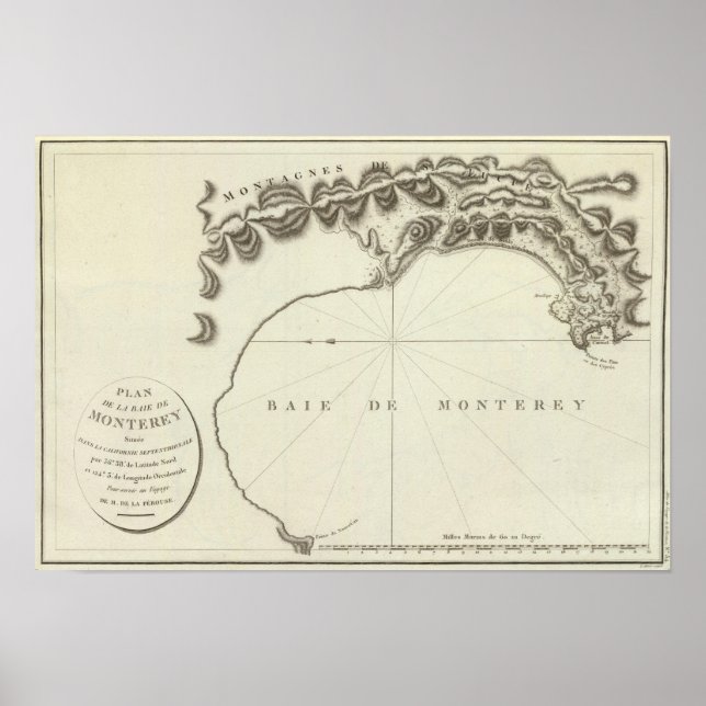 Pôster Monterey, Califórnia (Frente)