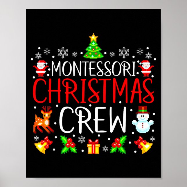 Poster Montessori Christmas Crew Matching Xmas  (Frente)