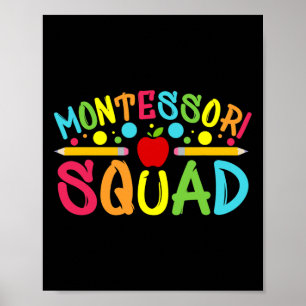 Poster Montessori Squad Montessori De Volta À Sc