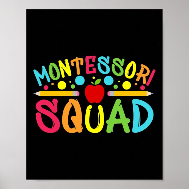 Poster Montessori Squad Montessori De Volta À Sc (Frente)