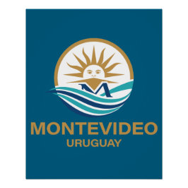 Pôster Montevideo Uruguay South America