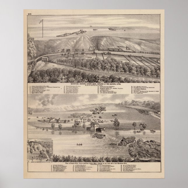 Poster Montevideu, Granite Falls, Minnesota (Frente)