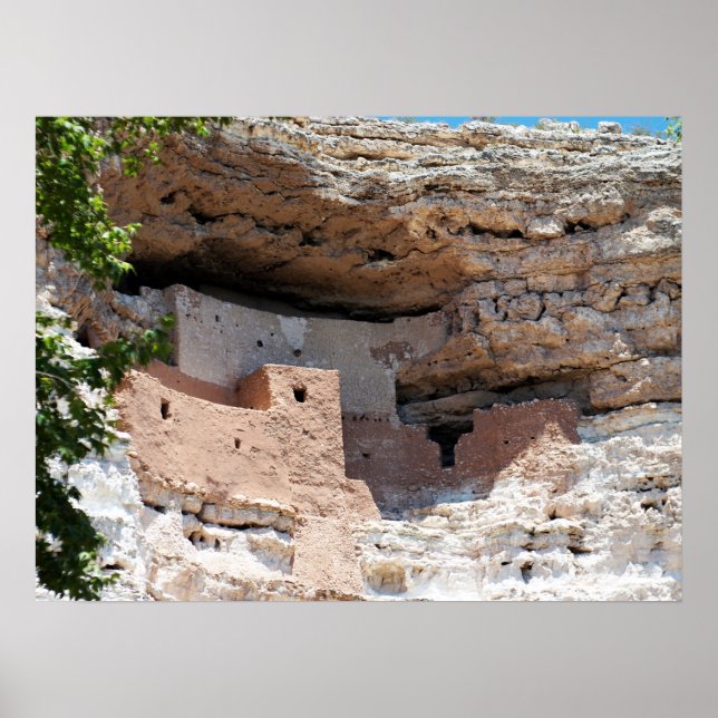 Pôster Montezuma Castle Cliff Dwelff - NM Landmark (Frente)