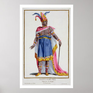 Pôster Montezuma, o imperador de México (1466-1520) 1780