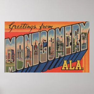 Poster Montgomery, Alabama - grandes cenas da letra