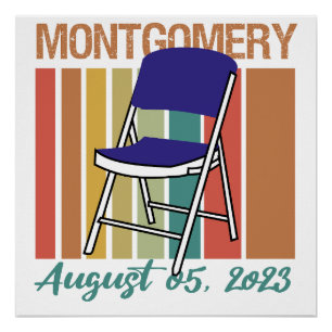 Pôster Montgomery Brawl Folding Presidente 5 de agosto de