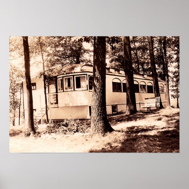 Pôster Monticello Indiana Vintage Shafer Lake (Frente)