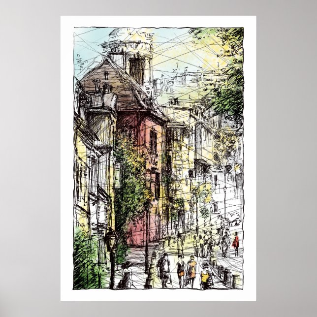 Poster Montmartre XV (Frente)