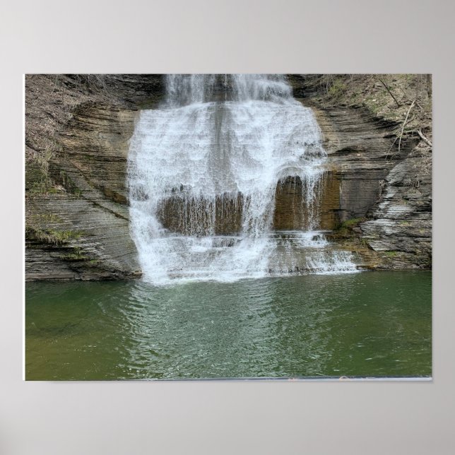 Poster Montour Falls Finger Lagos Nova York (Frente)