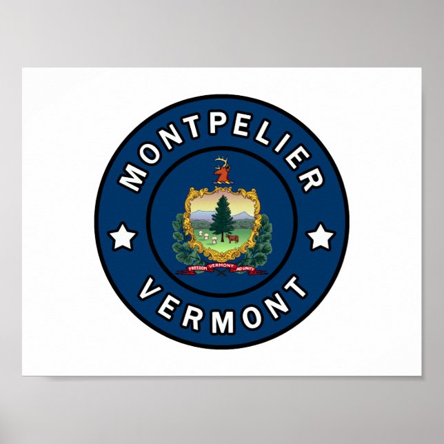 Poster Montpelier Vermont (Frente)