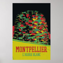 Poster Montpellier Architecture - França