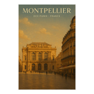 Pôster Montpellier — França viagem 2026