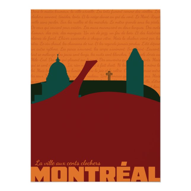 Pôster Montreal, Canadá - Arte de Parede Poster (Frente)