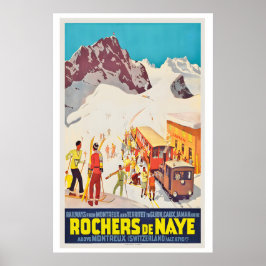 Poster Montreux Glion Rochers-de-Naye Railway Switzerland
