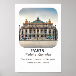 Poster monument de Paris : Palais Garnier