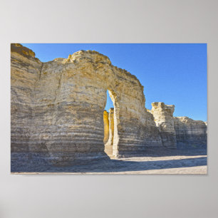 Poster Monument Rocks Key Hole Arch, Kansas