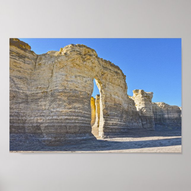 Poster Monument Rocks Key Hole Arch, Kansas (Frente)