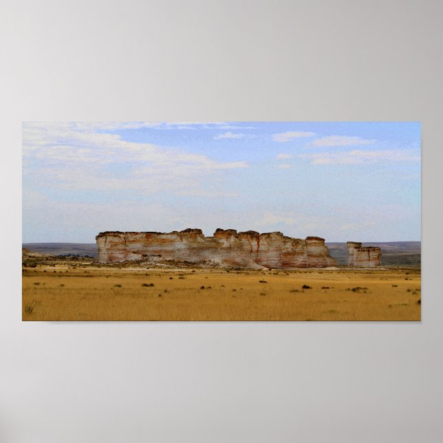 Poster Monument Rocks no Kansas Ocidental (Frente)