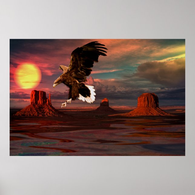 Pôster Monument — Valley-Eagle-Set-1 (Frente)