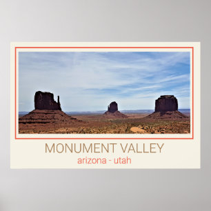 Poster Monument Valley - Utah e Arizona