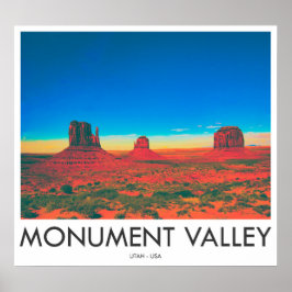 Poster Monument Valley, Utah, EUA
