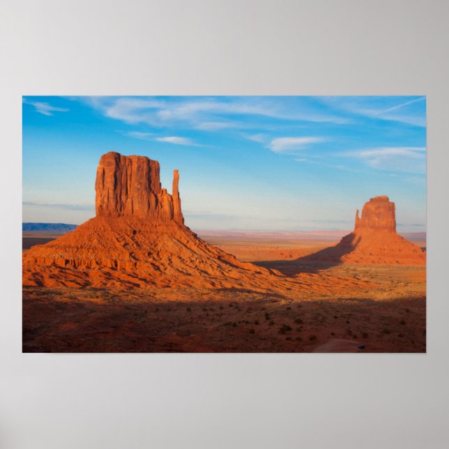 Poster Monument Valley Utah luvas do deserto em panorâmic (Frente)