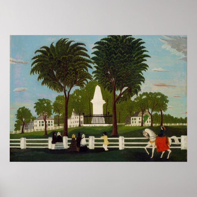 Poster Monumento à Batalha de Lexington, c.1830 (Frente)