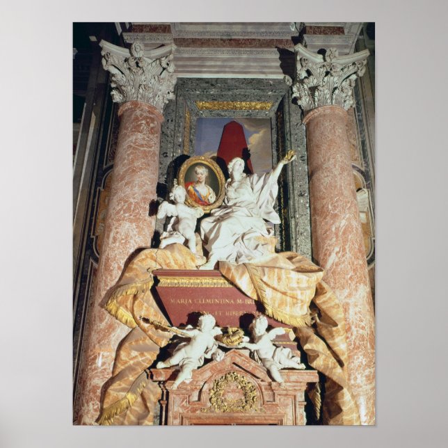 Poster Monumento a Maria Clementina Sobieska 1739 (Frente)