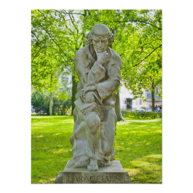 Pôster Monumento a Paracelso em Salzburgo (Frente)