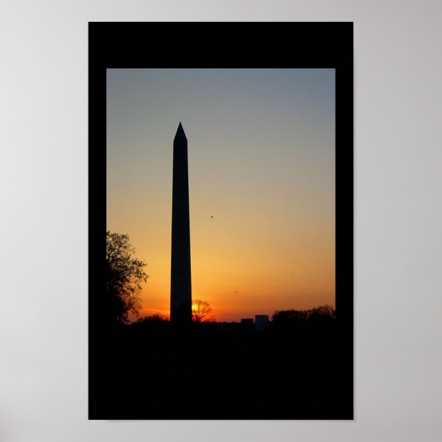 Pôster Monumento a Washington em Dusk (Frente)