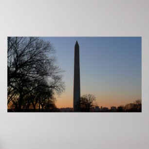 Pôster Monumento a Washington no Sunset