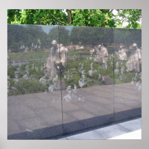 Poster Monumento da Guerra da Coreia em Washington, C.C.