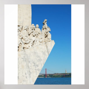 Pôster Monumento das descobertas do mar em Lisboa,